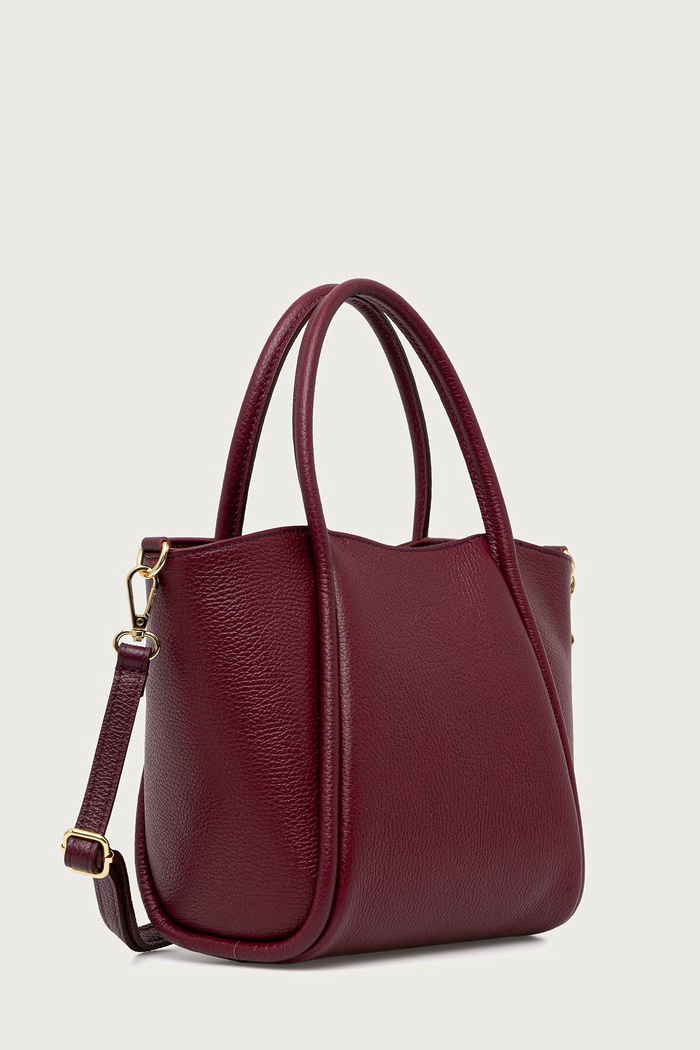 Answear.LAB torebka shopper damska skórzana sys1204.ijk fioletowy WS26