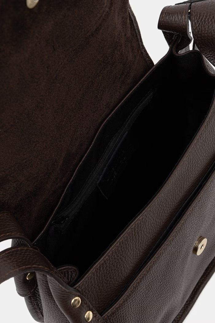 Answear.LAB crossbody kabelka dámská kožená MXC12023.ijk hnědá