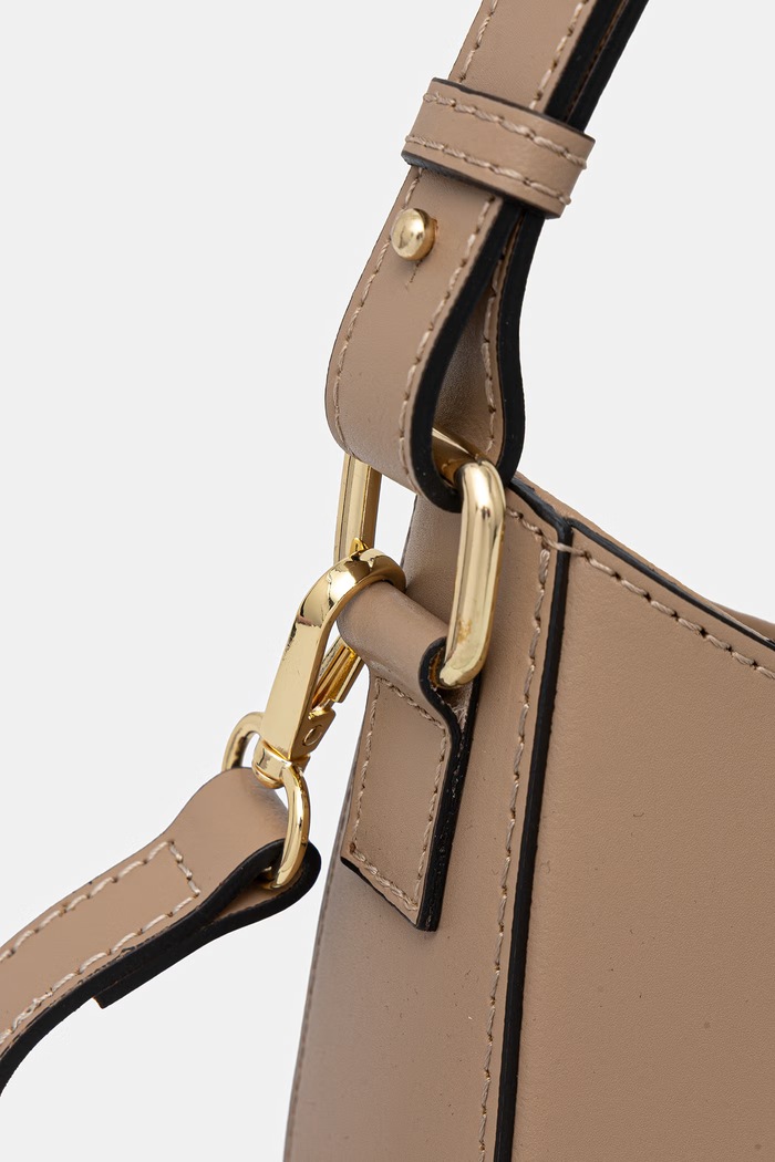 Doplnky Answear.LAB crossbody kabelka dámska kožená 2356.isr béžová
