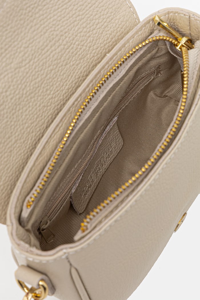 Answear.LAB torebka crossbody damska skórzana 110506 beżowy