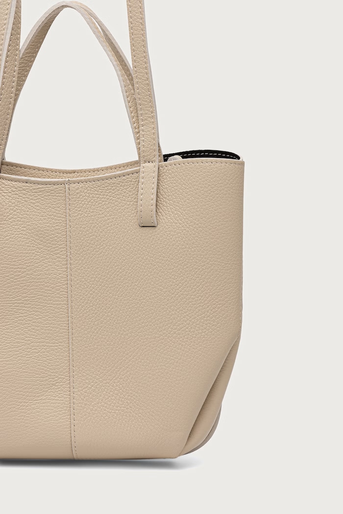 Akcesoria Answear.LAB Torebka damska skórzana a00003-p.leather.ijk beżowy