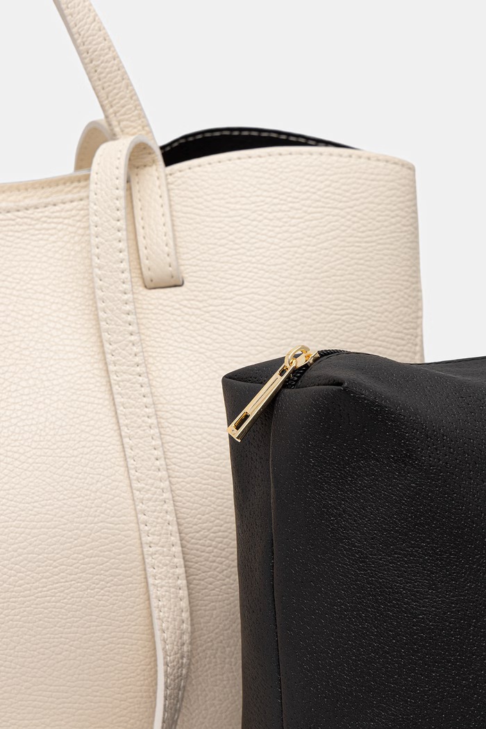 Answear.LAB borsa da donna in pelle beige a00003-p.leather.ijk