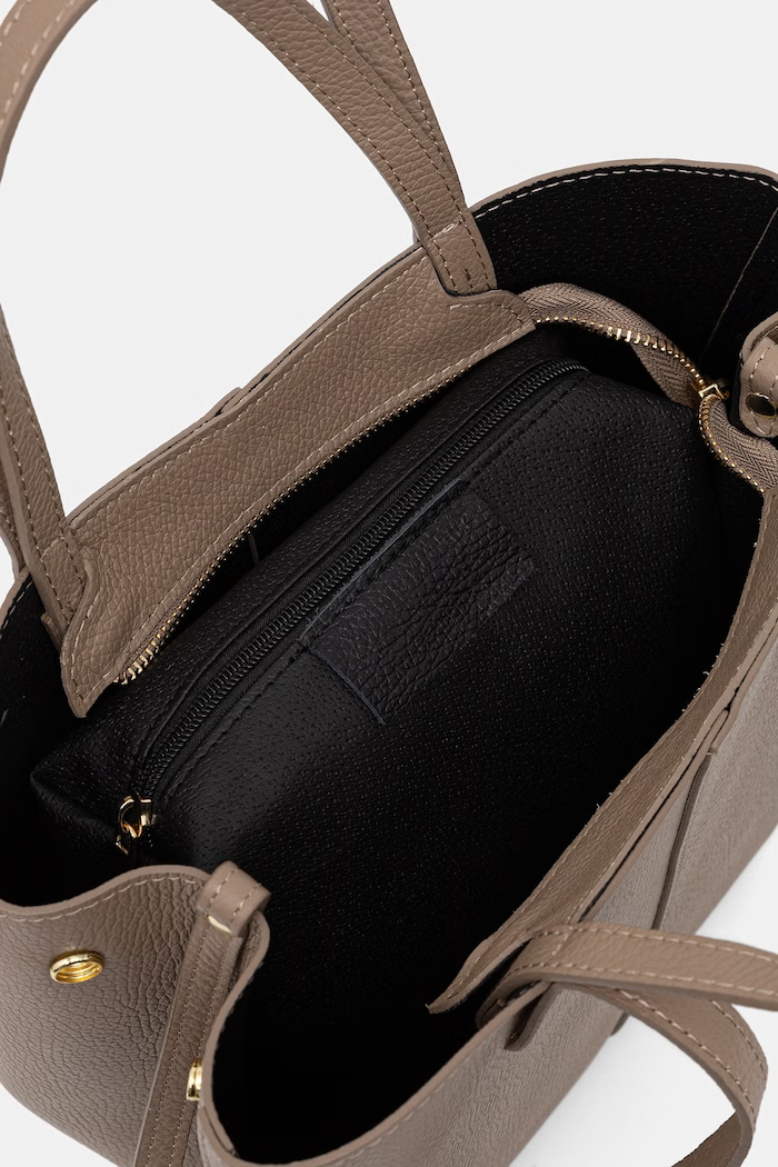 Answear.LAB geantă pentru femei din piele a00003-p.leather.ijk maro