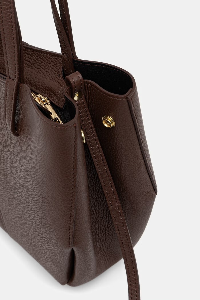 Answear.LAB geantă pentru femei din piele maro a00003-p.leather.ijk