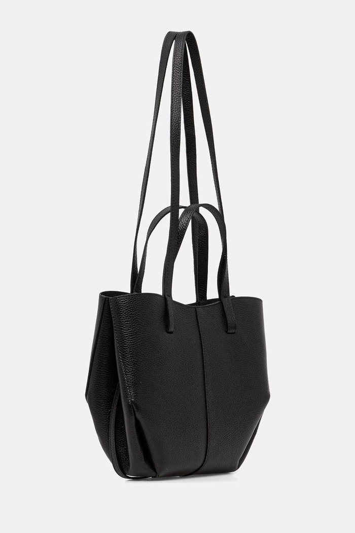 Answear.LAB geantă pentru femei din piele a00003-p.leather.ijk negru WS26