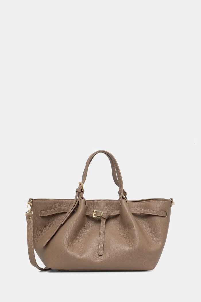 Answear.LAB kabelka typu shopper dámska kožená hnedá A00117-G.ijk