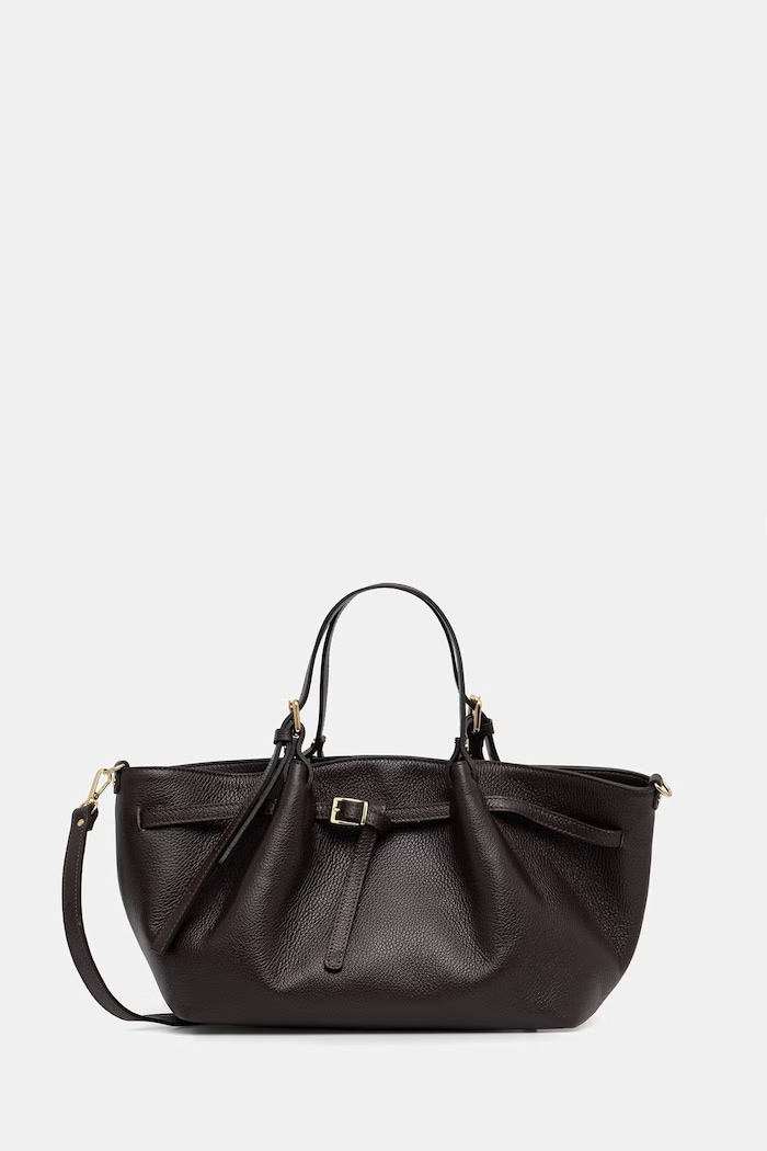 Answear.LAB kabelka typu shopper dámska kožená hnedá A00117-G.ijk