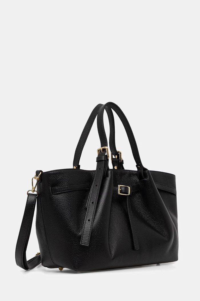 Answear.LAB kabelka typu shopper dámska kožená A00117-G.ijk čierna WS26