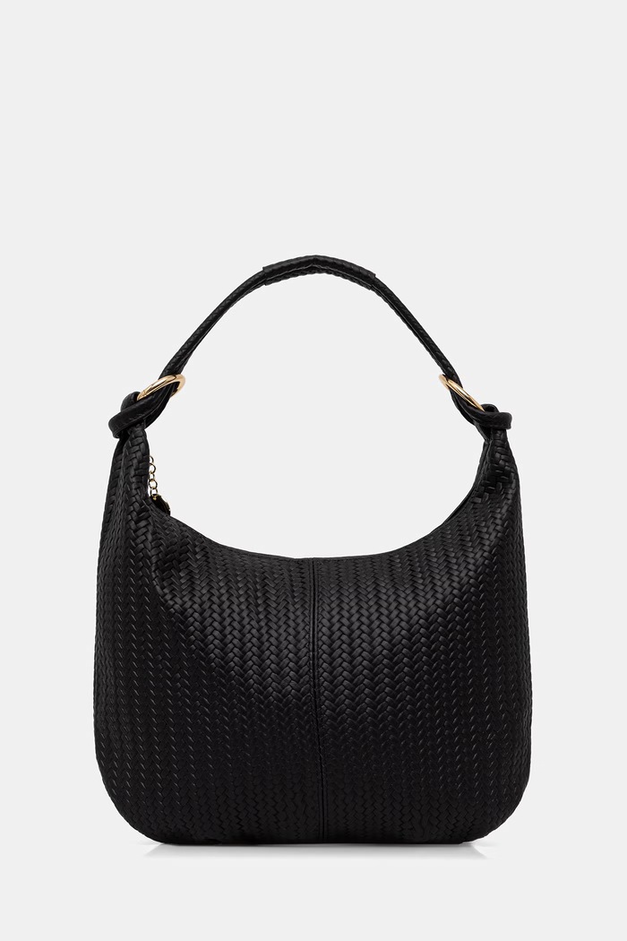 Answear.LAB torebka hobo damska skórzana czarny A00113.ijk