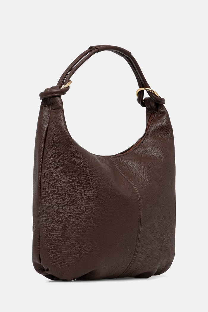 Answear.LAB hobo bag pentru femei, din piele A00112.ijk maro WS26