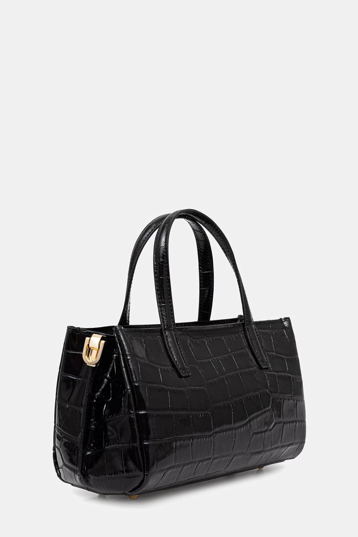 Answear.LAB crossbody kabelka dámska kožená MBP174HG1.ijk čierna WS26