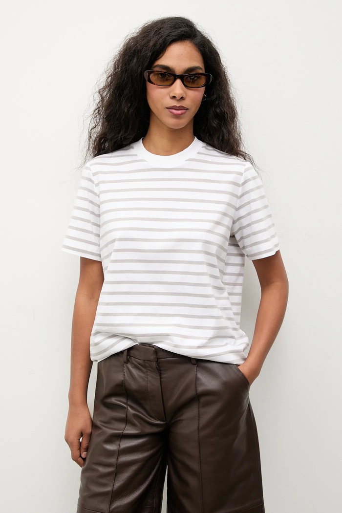Answear.LAB t-shirt in cotone melange grigio TR2.tok