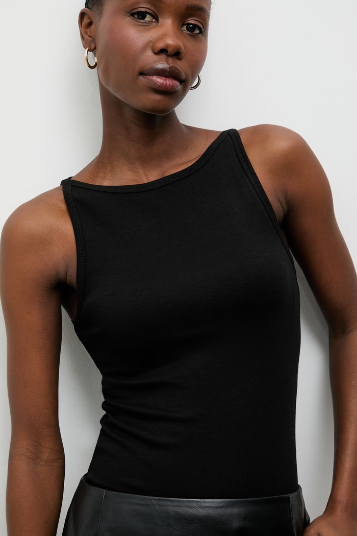 Answear.LAB τοπ Γυναικείο με μοντάλ μαύρο sng.top.dv.tok