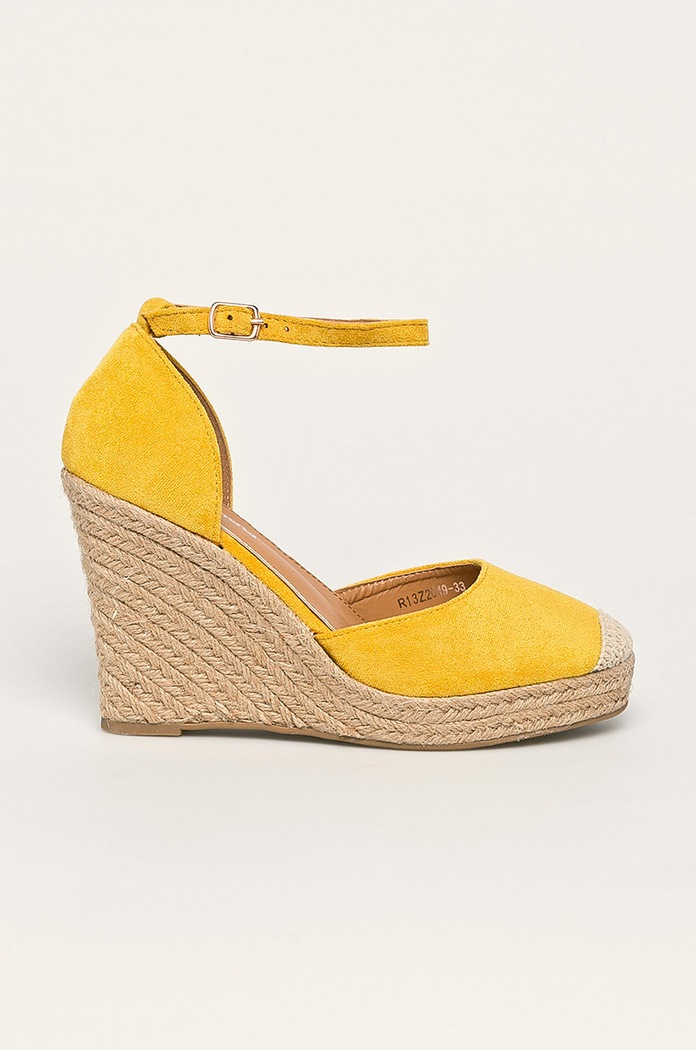 Answear - Espadrile LaDonna imitatie de piele intoarsa galben R13Z2019.33C.W