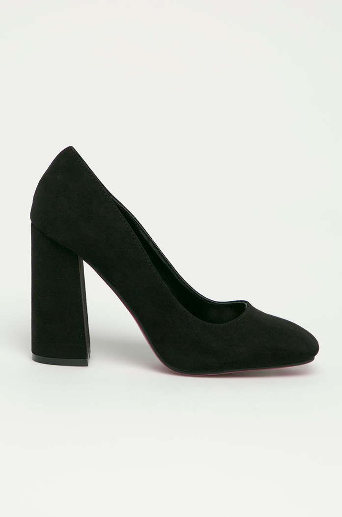 Answear Lab - Czółenka Colour Cherie słupek czarny SQ39.DA