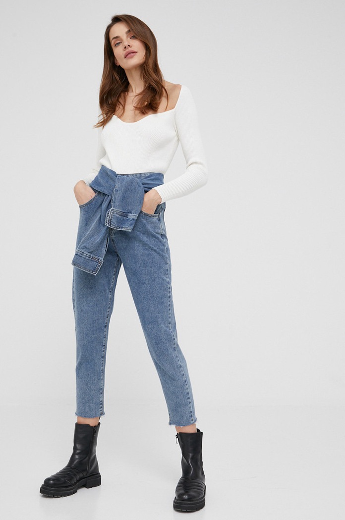 Halenka Answear.LAB MC836.1KR bílá WW22