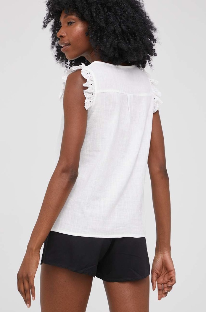 Одяг Бавовняна блузка Answear Lab MF5982.1.1.DA білий