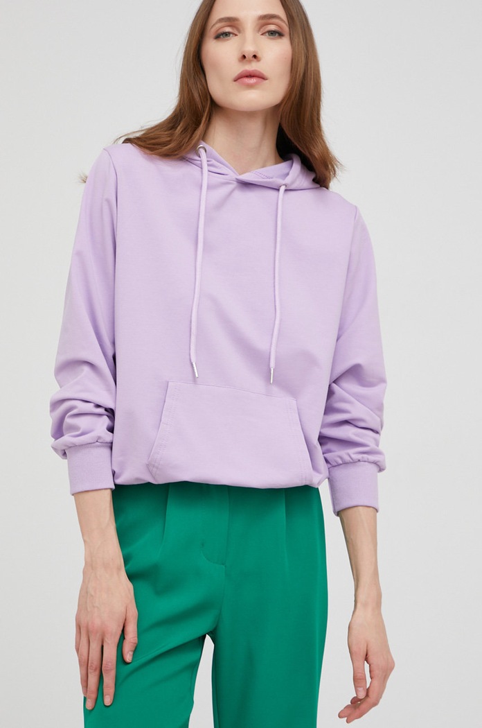 Answear Lab bluza fioletowy H.581.11.W