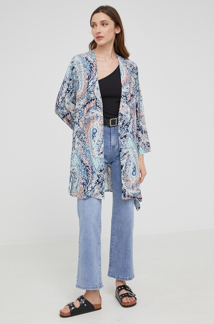 Kimono Answear.LAB 19361.3W modrá WW22
