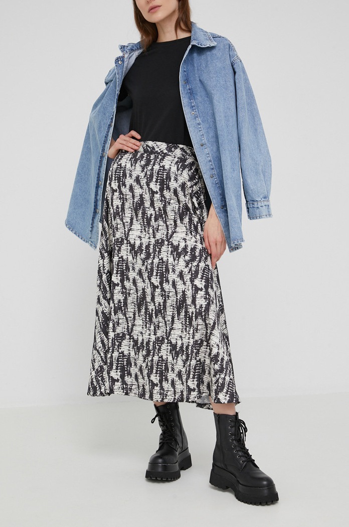 Answear Lab spódnica casual czarny 9700.K