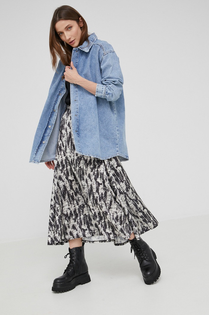 Answear Lab spódnica 9700.K czarny WW22