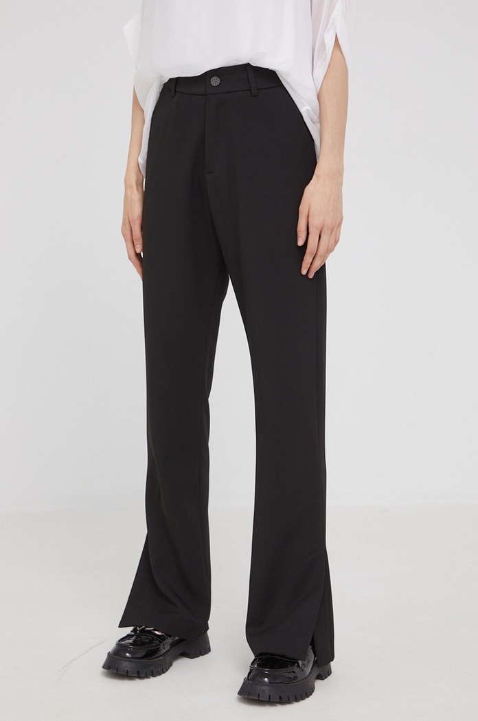 Answear Lab pantaloni drept negru CW57.W