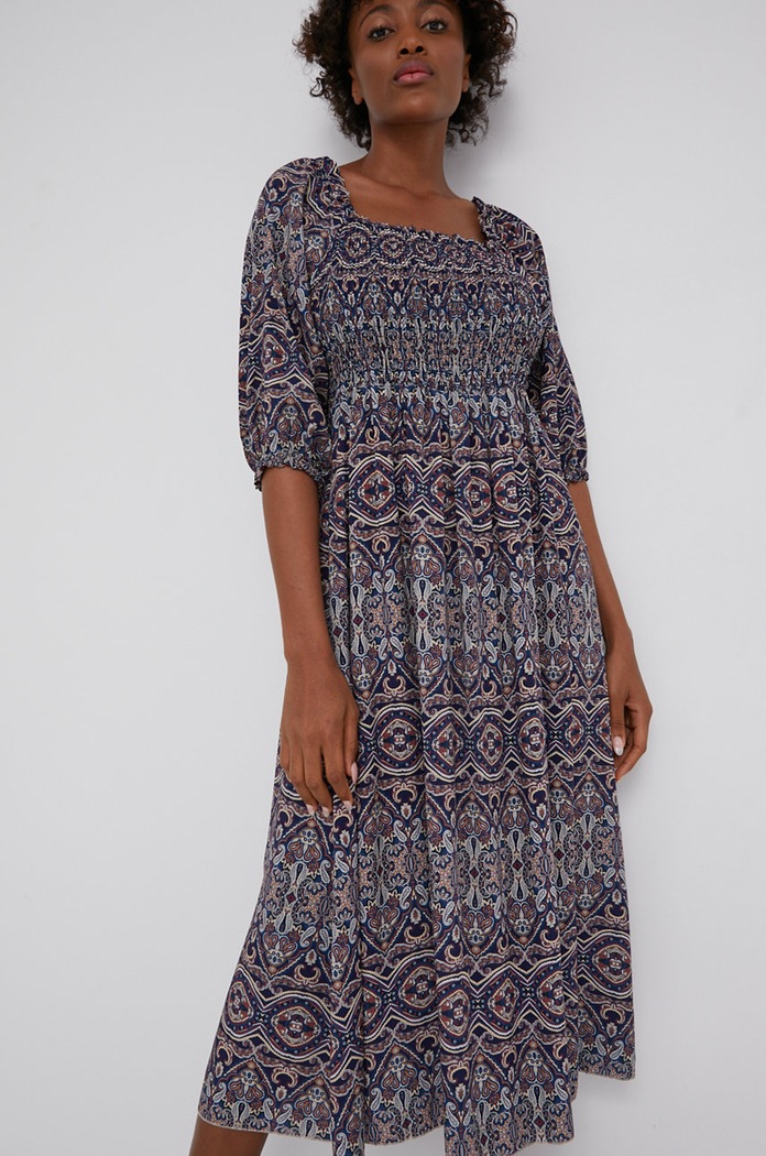Answear Lab rochie midi bleumarin G5030.1.KR