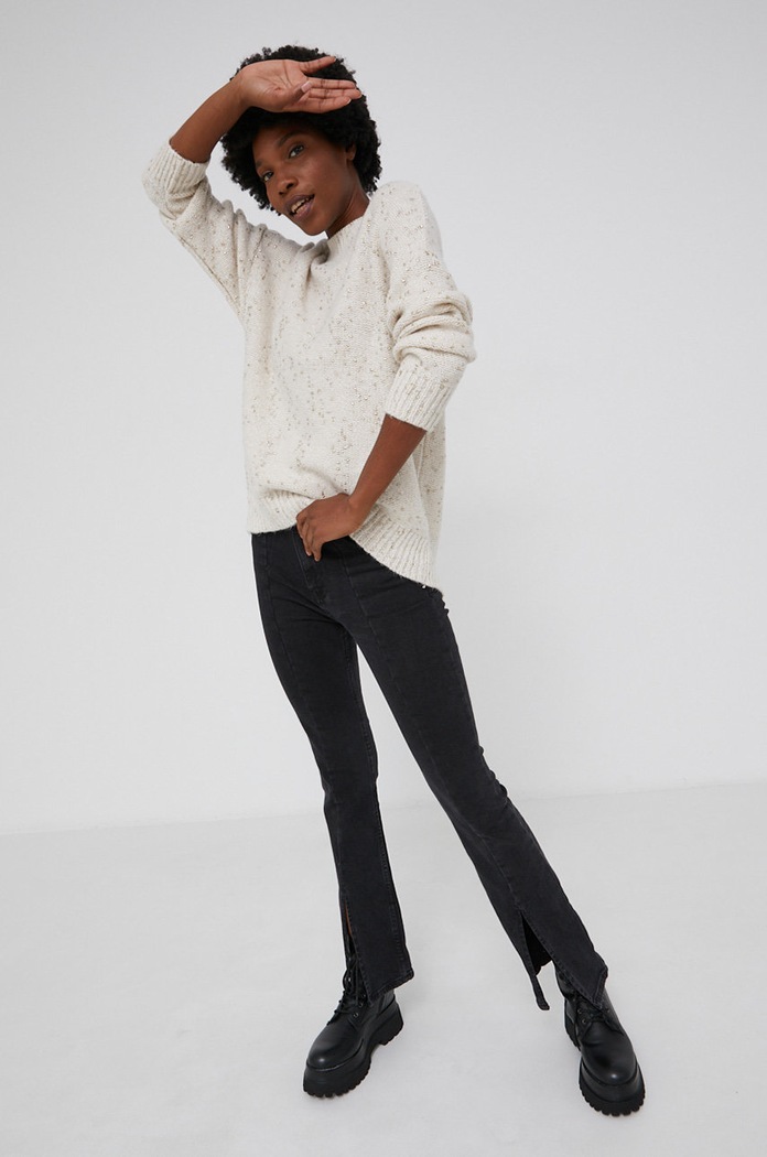 Answear Lab Sweter 4458.1KR beżowy WW22