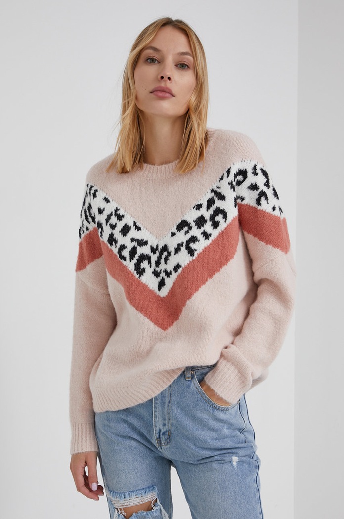Answear Lab Sweter pozostałe beżowy Y5140.1.AJ