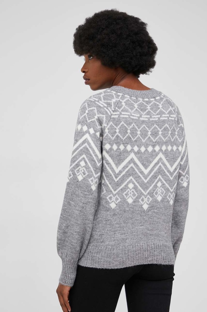 Answear Lab Sweter z wełną 3323.MB szary WW22