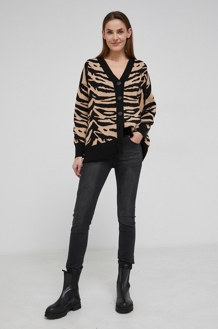 Answear Lab Cardigan negru WW22.SWD0CW