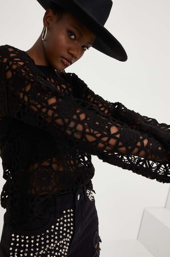Answear Lab sweter bdd05b.js czarny