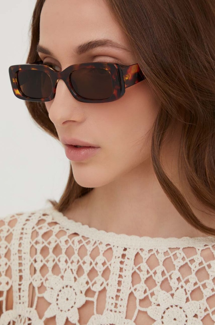 Answear.LAB Answear Lab okulary przeciwsłoneczne X kolekcja limitowana BE SHERO brązowy FN3336.db