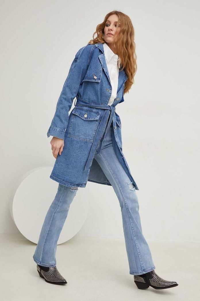 Džíny Answear.LAB X limitovaná kolekce SISTERHOOD 3101.h modrá WW23