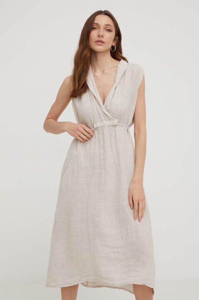 Answear Lab sukienka beżowy 28187.1KK