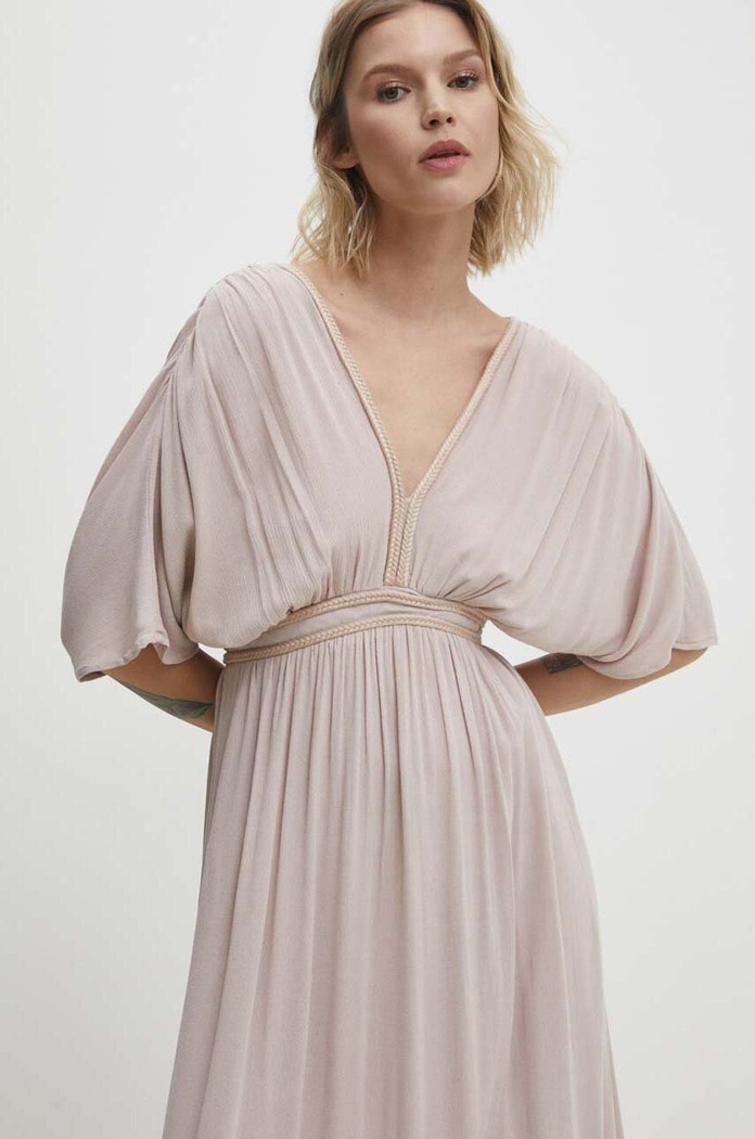 Answear Lab rochie bej NL233939001.db