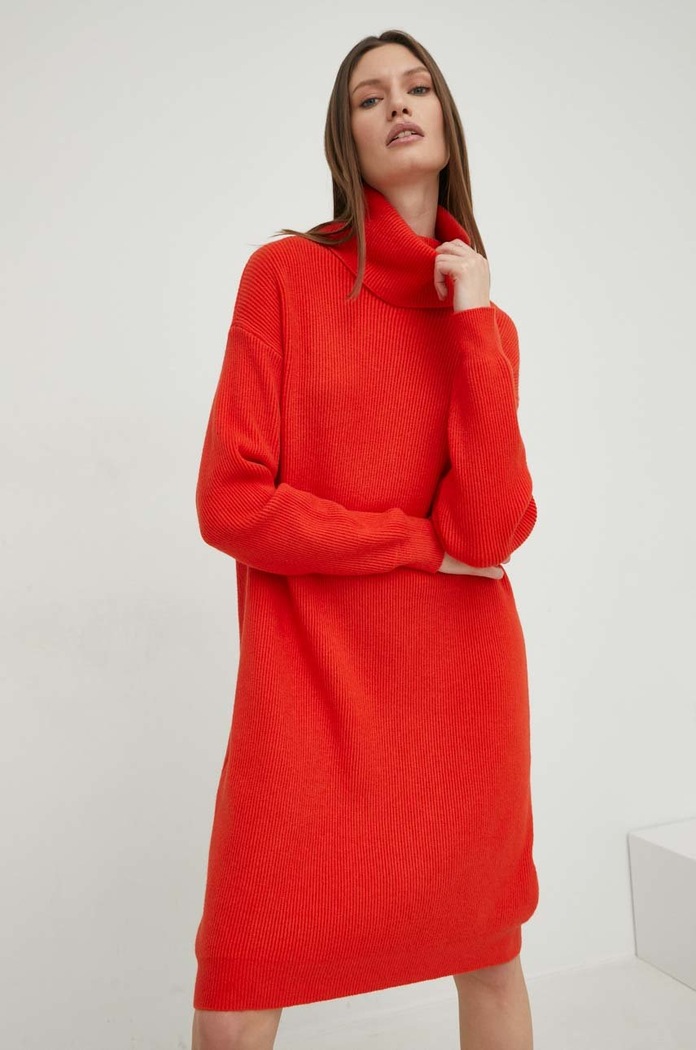 Answear Lab rochie m8322.h portocaliu