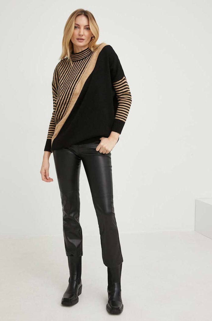 Answear Lab sweter z wełną 22536.1h czarny WW23
