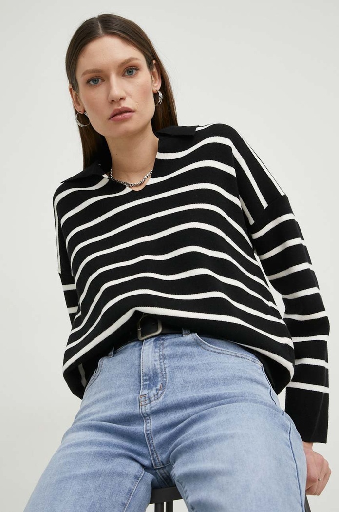 Answear Lab sweter pozostałe czarny OL17180.1h