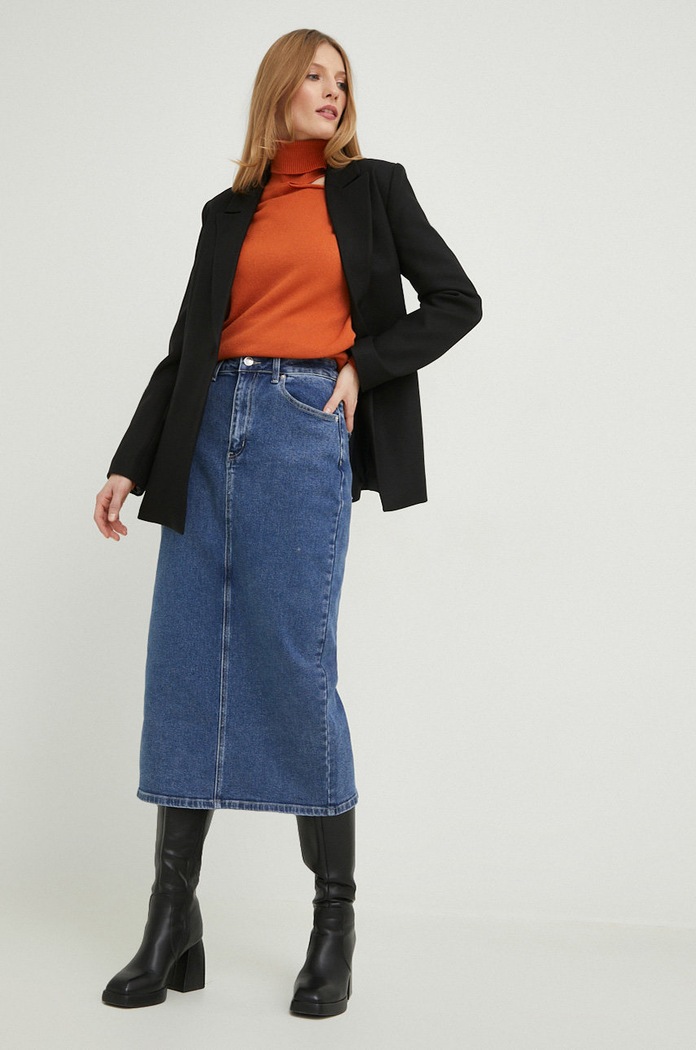 Answear Lab sweter lu1312.w pomarańczowy WW23