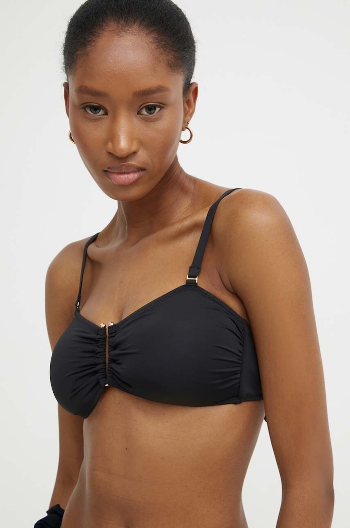 Bikini top Answear.LAB χωρίς μεταλλικές μπανέλες μαύρο hwb212.G.fh