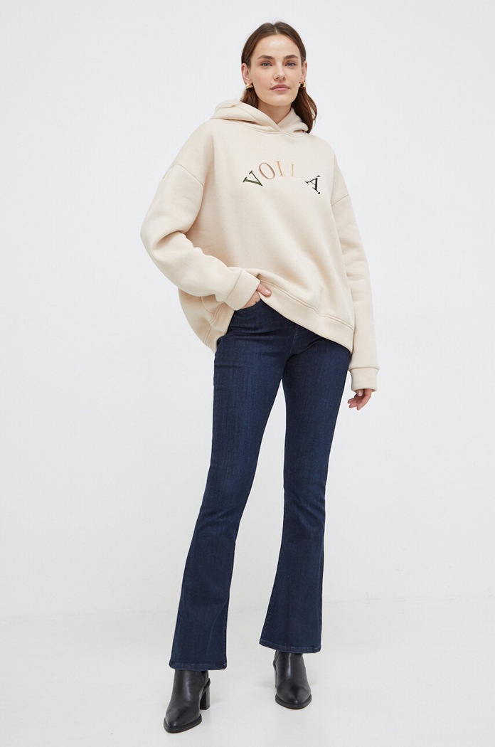 Pulover Answear.LAB S kapuco bež 6106.idb