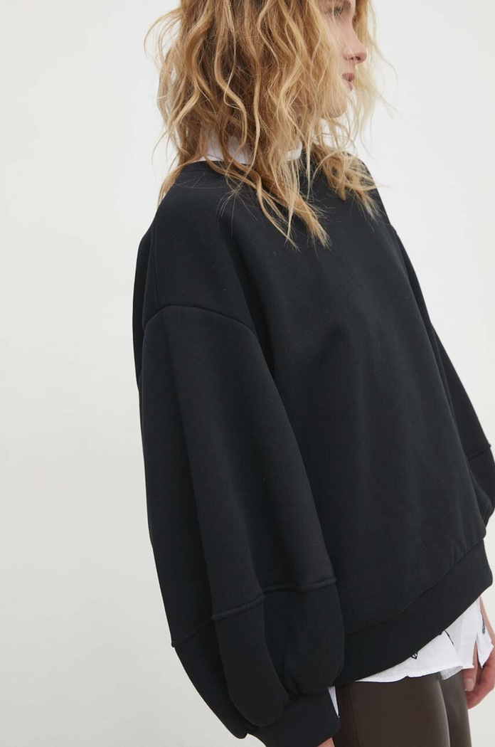 Βαμβακερή μπλούζα Answear.LAB μαύρο 93880.fjs