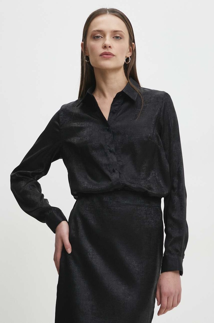 Košulja Answear.LAB casual crna 31621.HWK