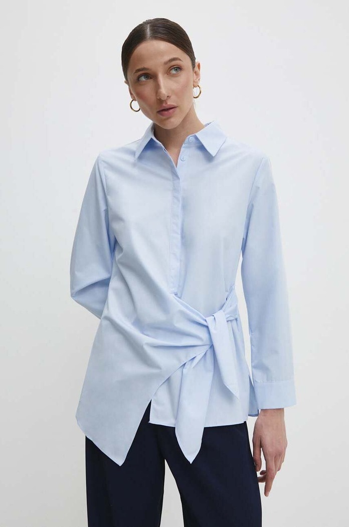 Answear Lab koszula casual niebieski 22134jc.ijs