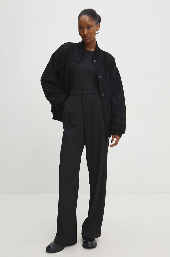 Answear Lab kurtka bomber f000728.IWK czarny WW24