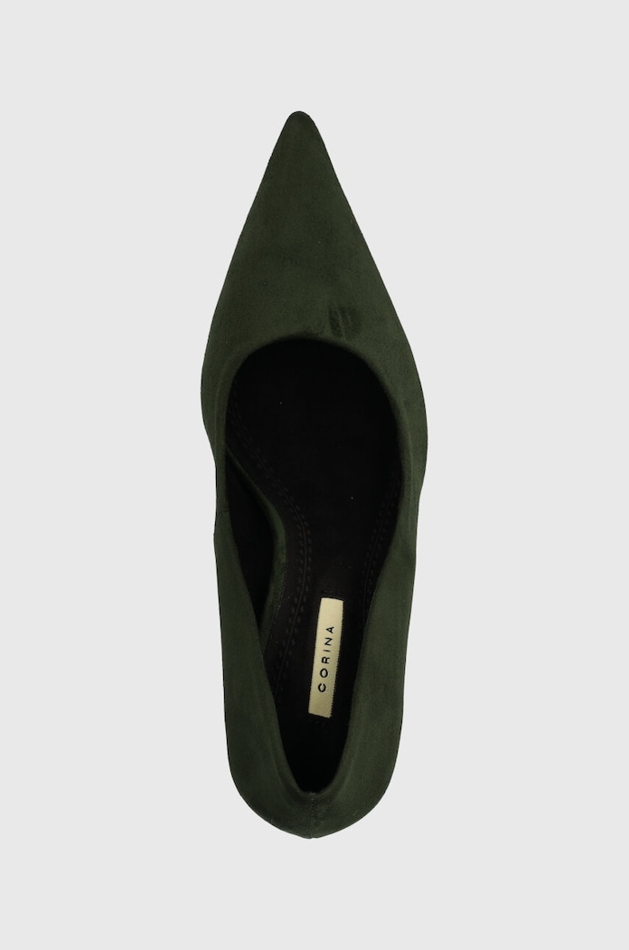 Answear Lab pantofi cu toc verde M3671.HWK