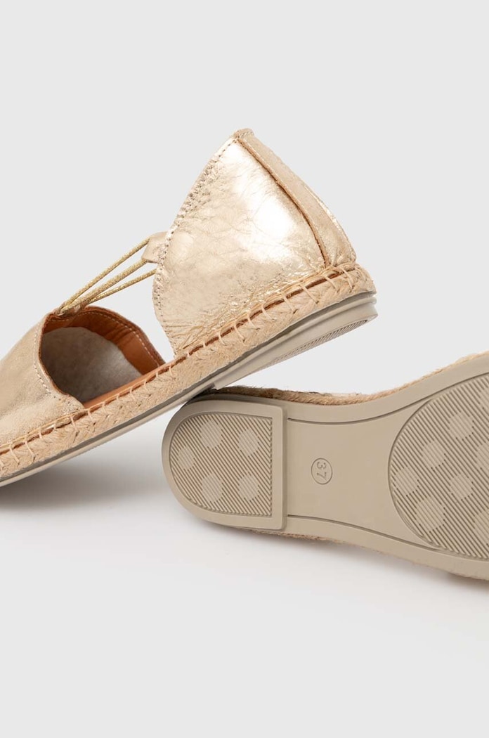 Obuwie Answear Lab espadryle skórzane 10153/Carla.HWK złoty