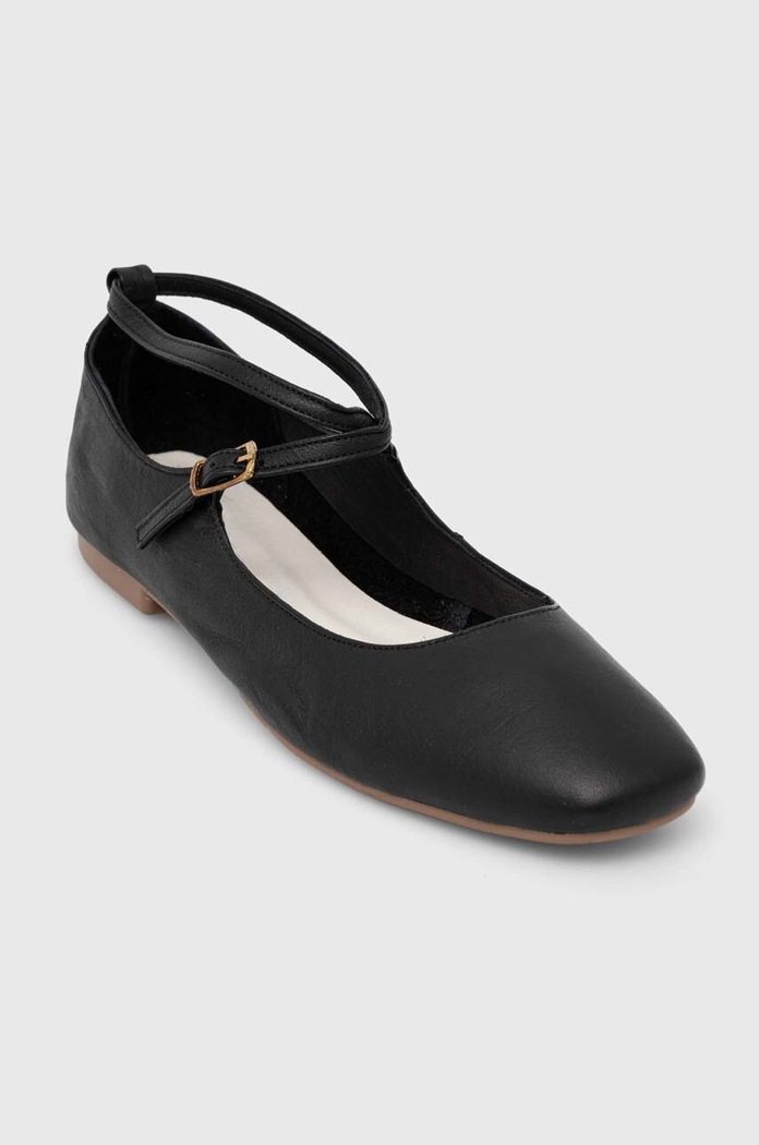 Answear.LAB Answear Lab balerini de piele 24374.HWK negru WW24