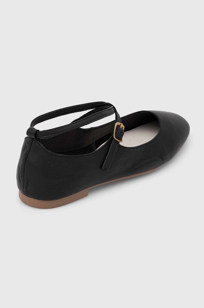 Încălțăminte Answear.LAB Answear Lab balerini de piele 24374.HWK negru